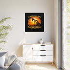 American Oil from American Soil - Framed Matte Canvas Wall Art