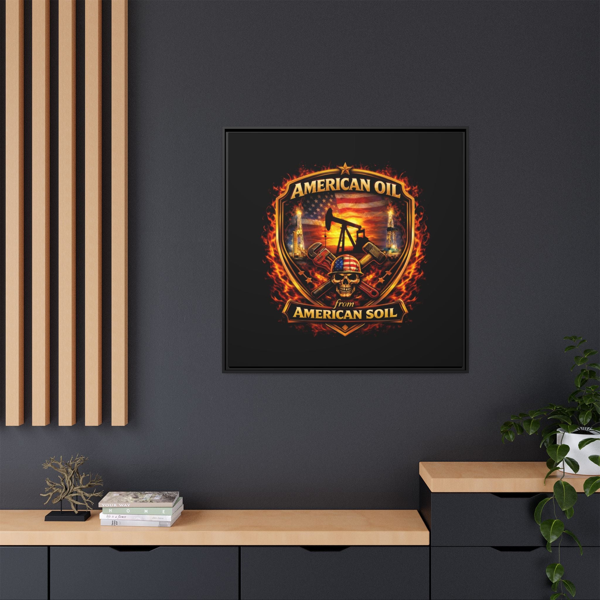 Shield - Framed Matte Canvas Wall Art