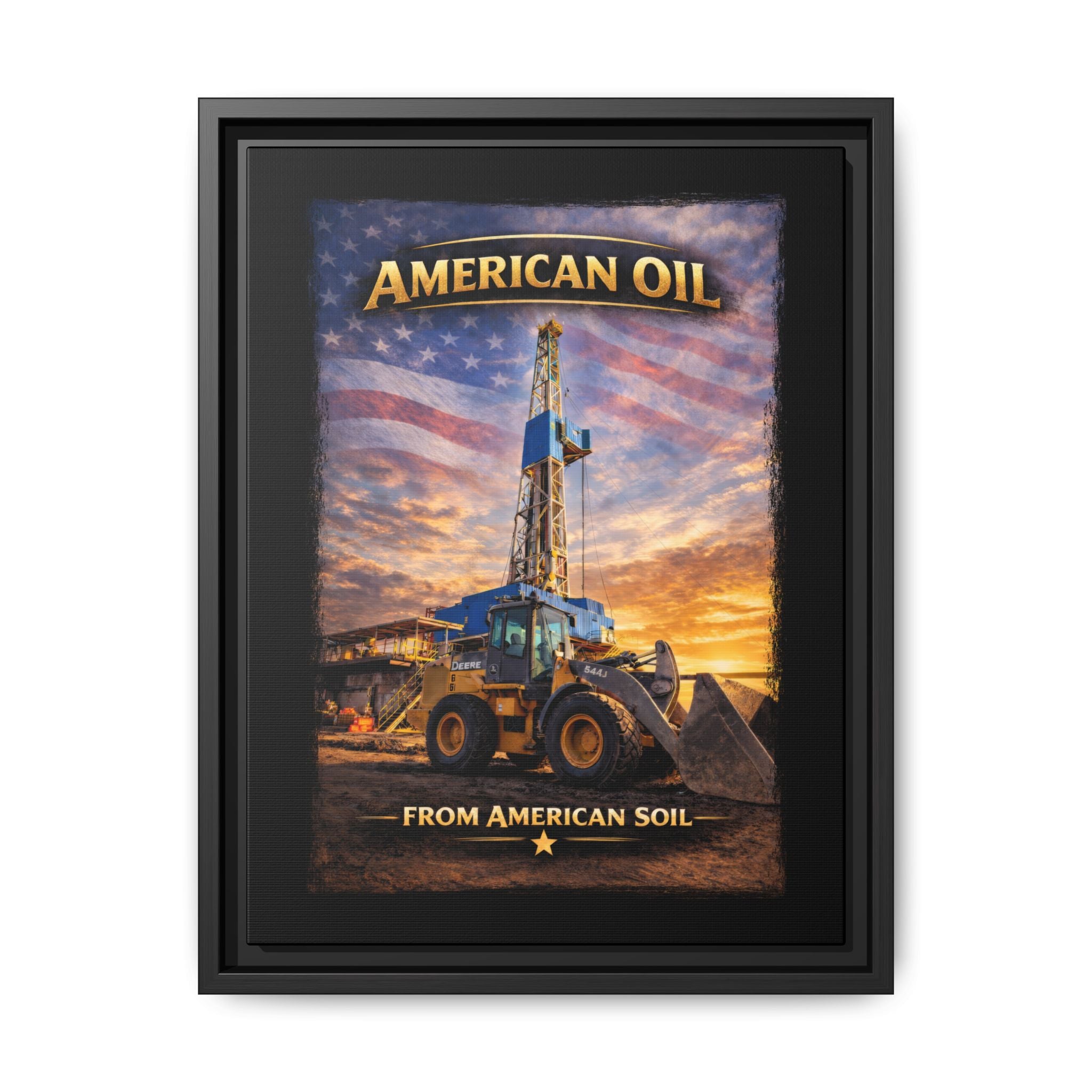 Front Loader - Framed Matte Canvas Wall Art