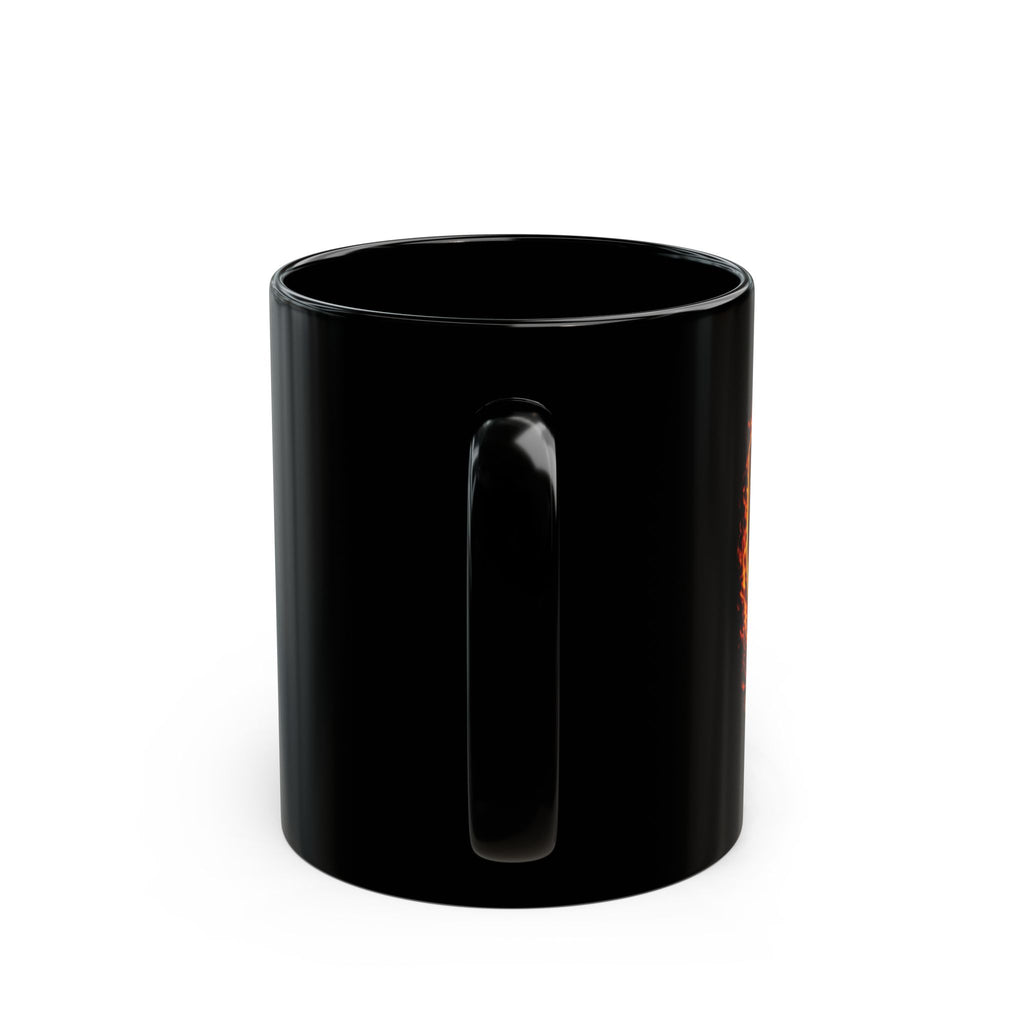 Oilfield QR Code Black Mug — American Oil & Soil Design (11oz/15oz)