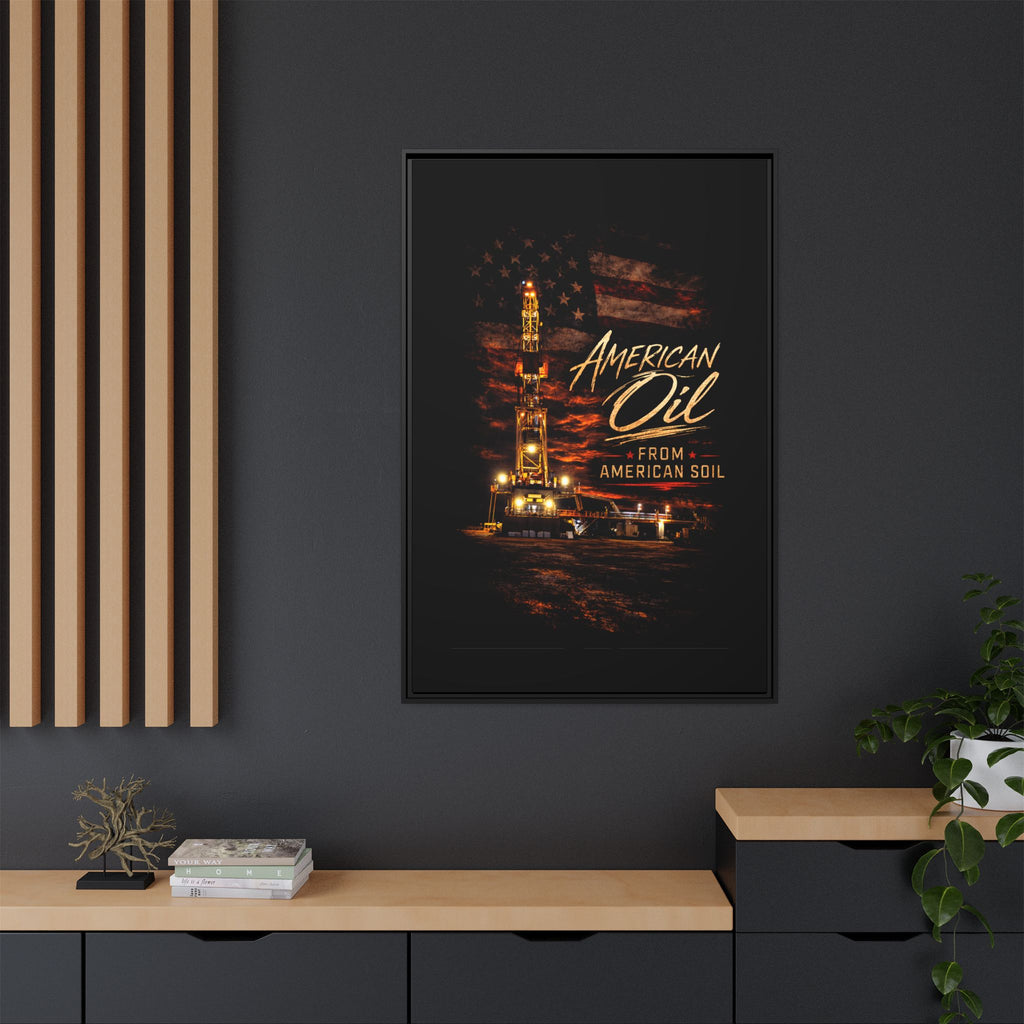 The Night Rig - Framed Matte Canvas Wall Art
