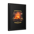 Oil Field - Framed Matte Canvas Wall Art