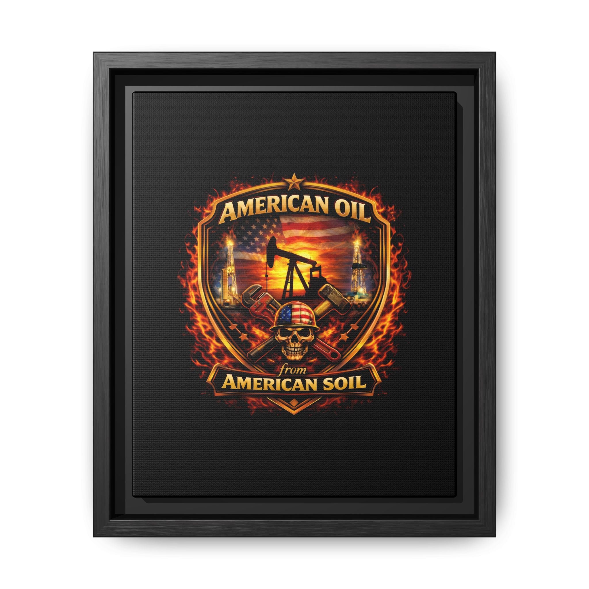 Shield - Framed Matte Canvas Wall Art