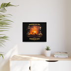 Oil Field - Framed Matte Canvas Wall Art