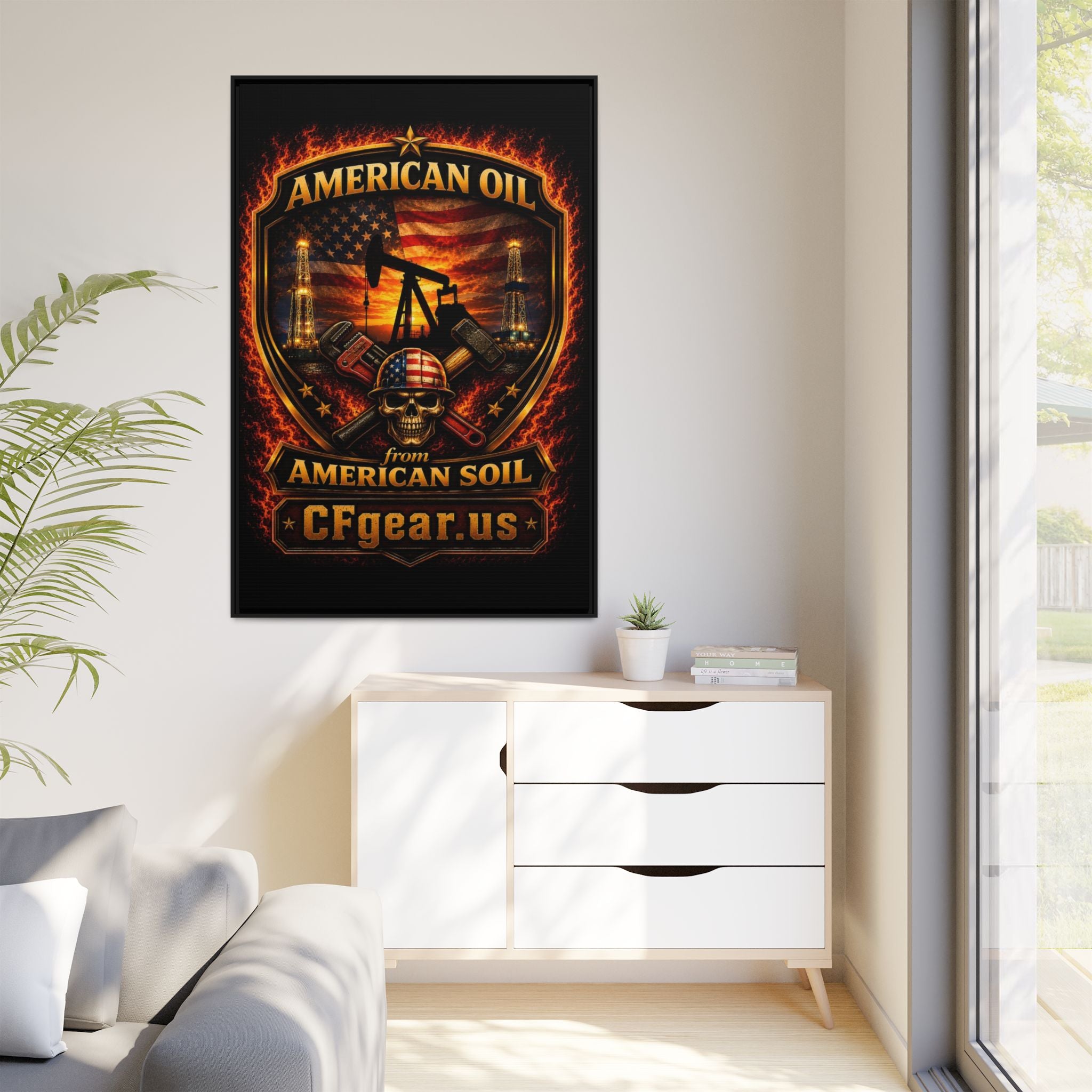 CFgear Crew Badge - Framed Matte Canvas Wall Art