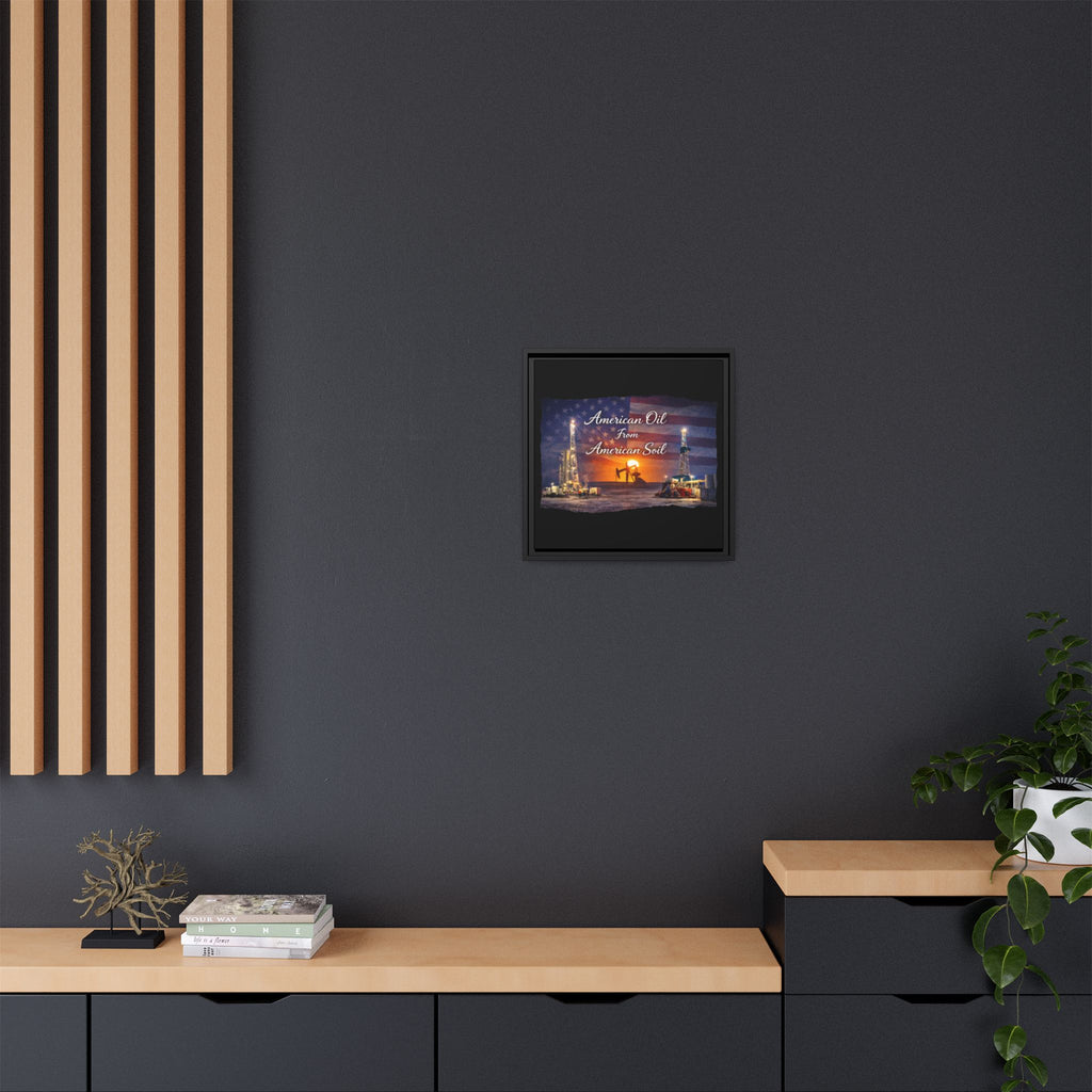 Flag Field - Framed Matte Canvas Wall Art