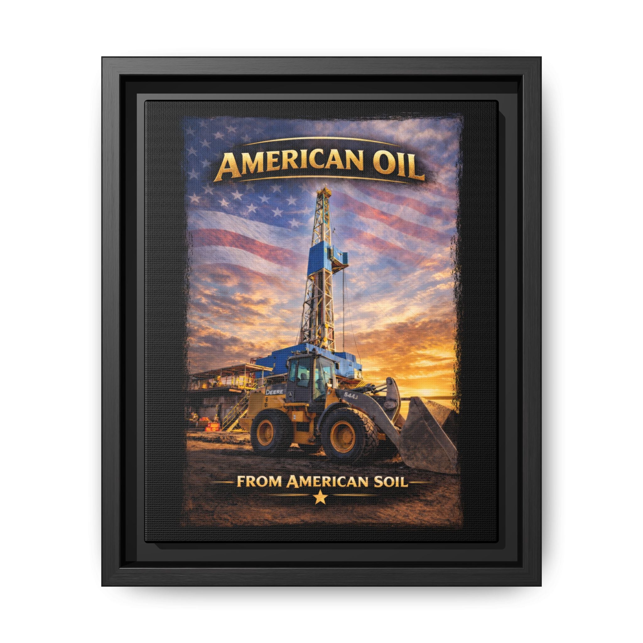 Front Loader - Framed Matte Canvas Wall Art