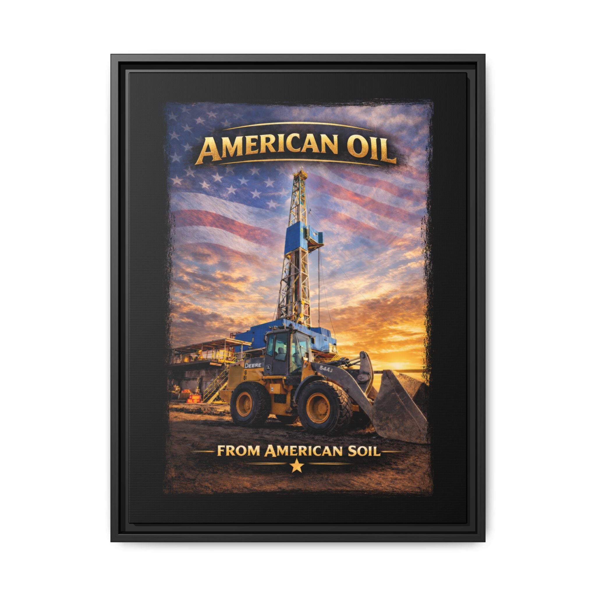 Front Loader - Framed Matte Canvas Wall Art