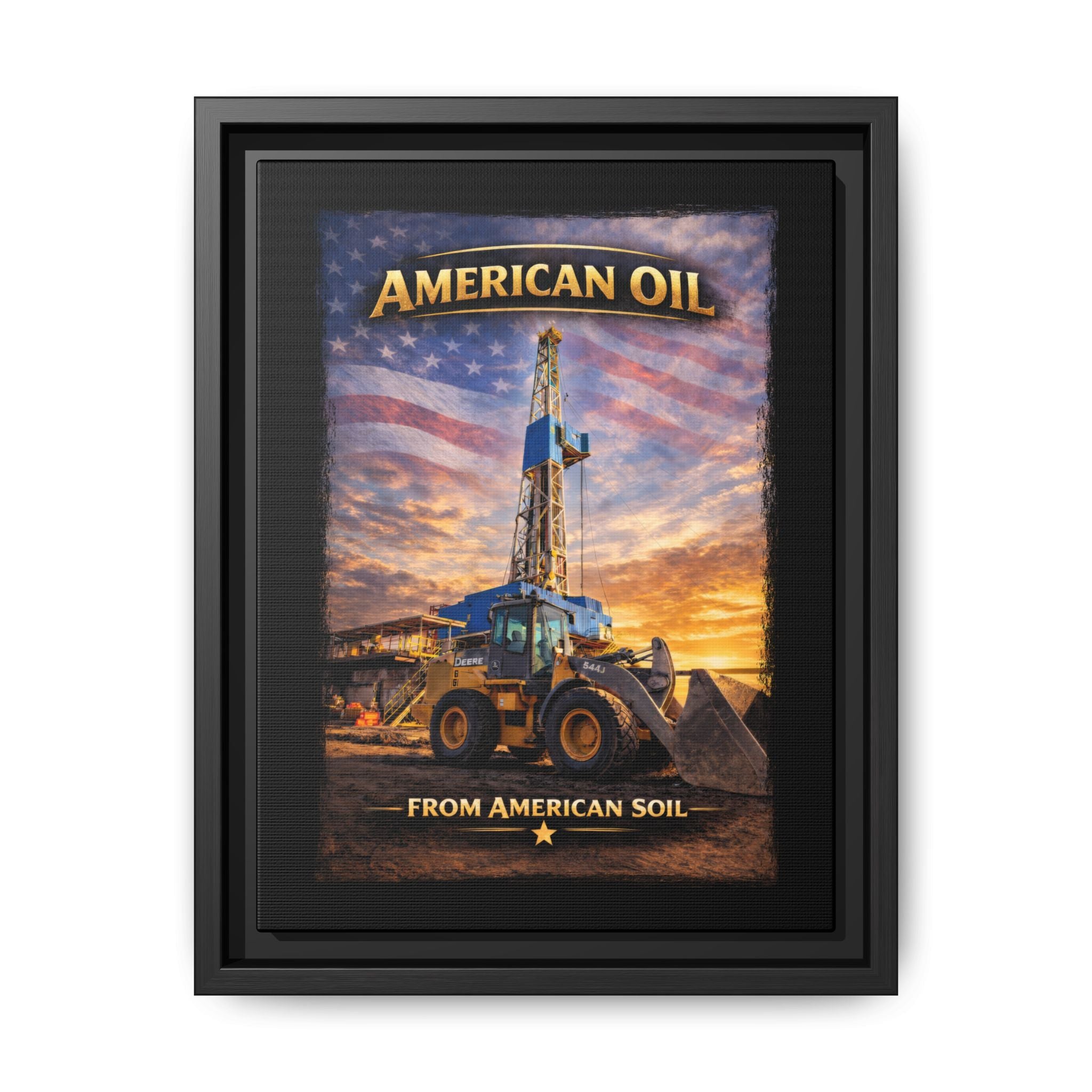 Front Loader - Framed Matte Canvas Wall Art