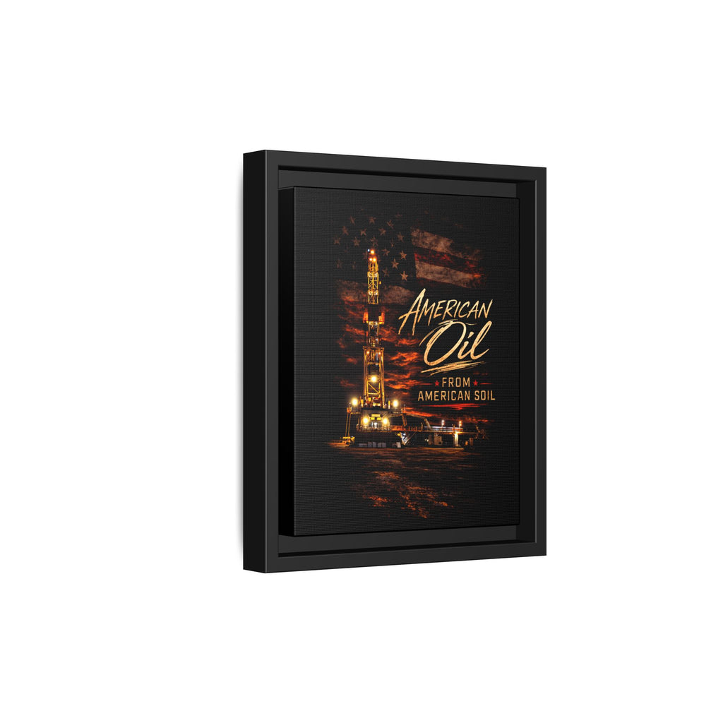 The Night Rig - Framed Matte Canvas Wall Art
