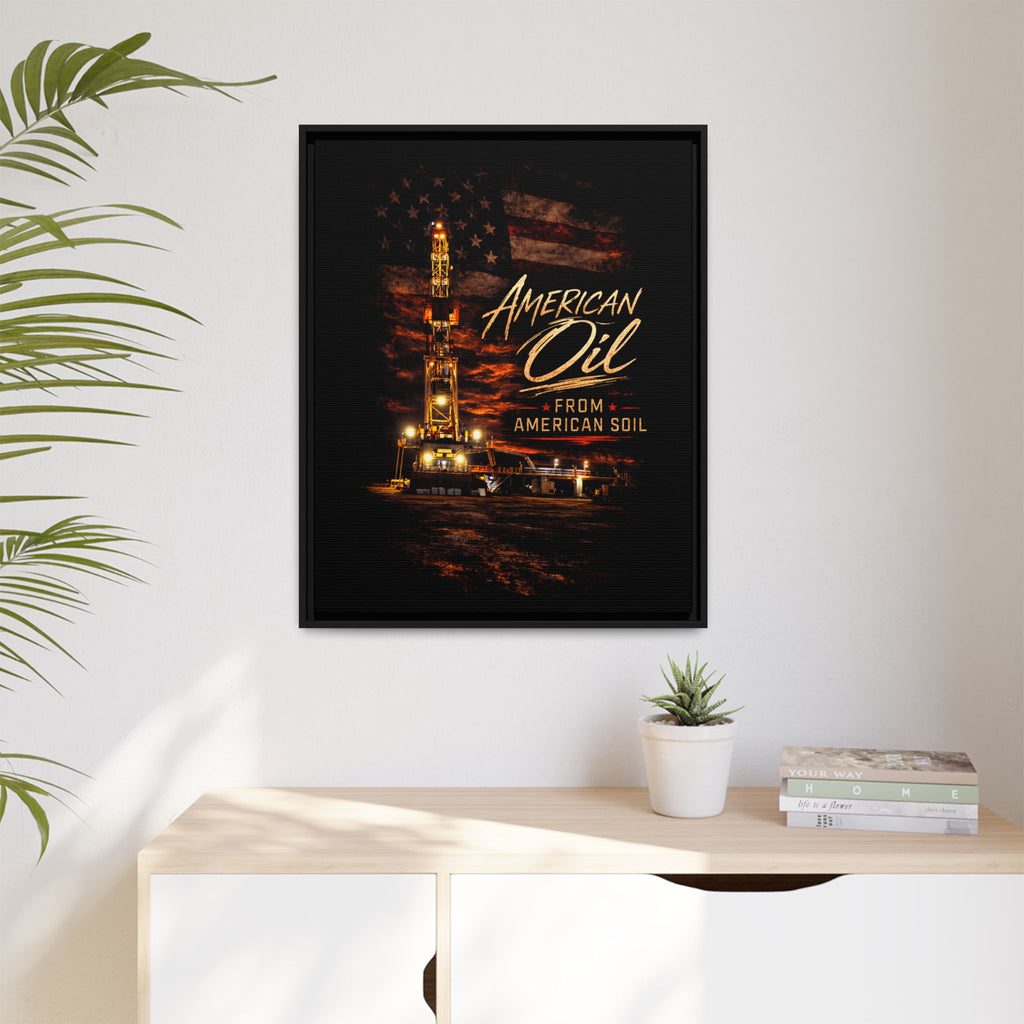 The Night Rig - Framed Matte Canvas Wall Art