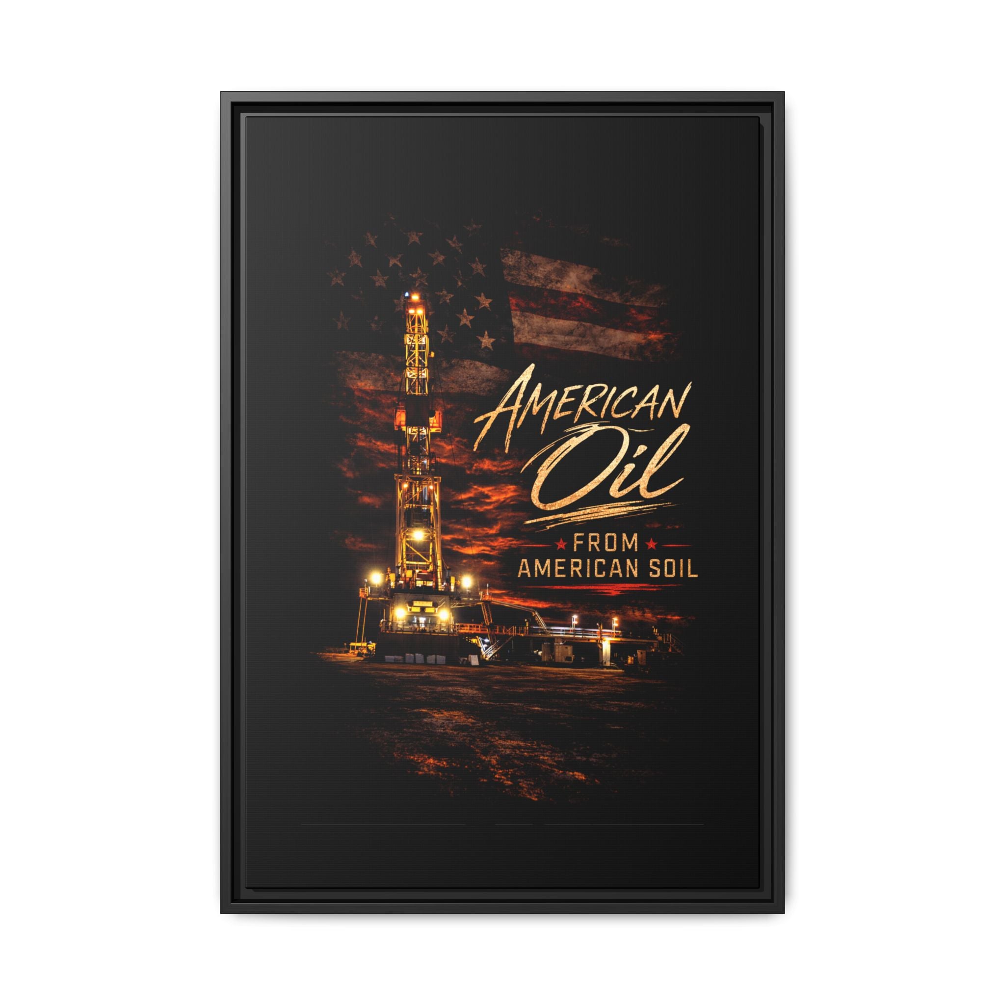 The Night Rig - Framed Matte Canvas Wall Art