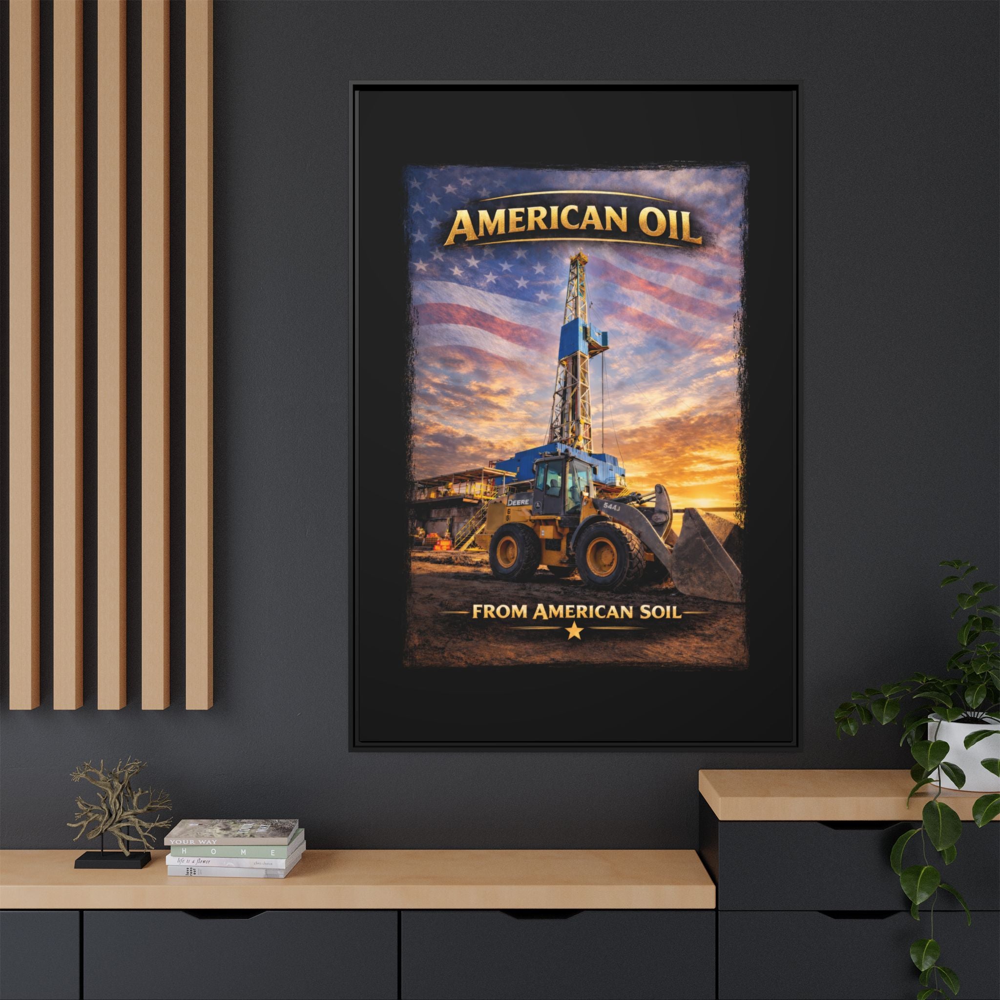 Front Loader - Framed Matte Canvas Wall Art