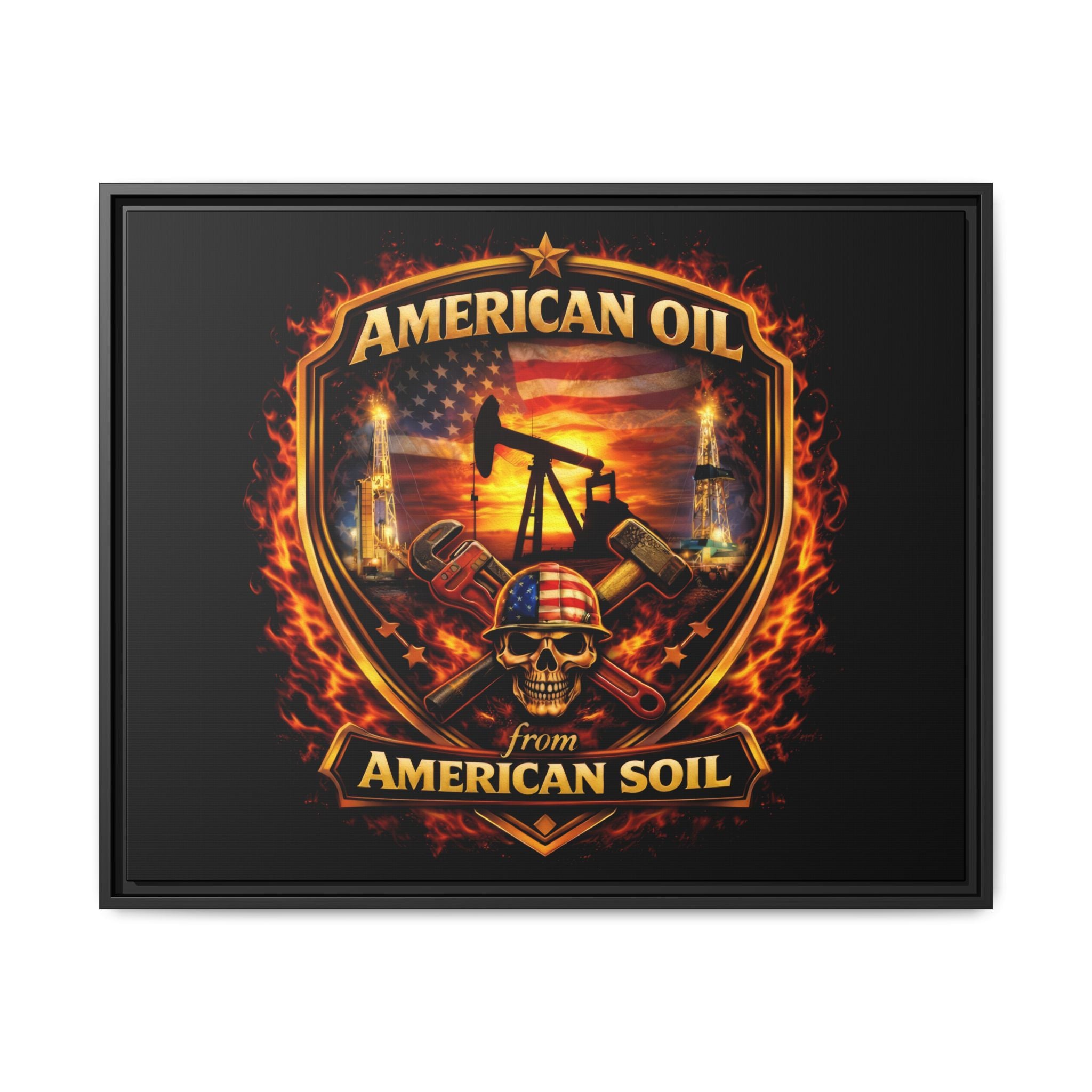 Shield - Framed Matte Canvas Wall Art