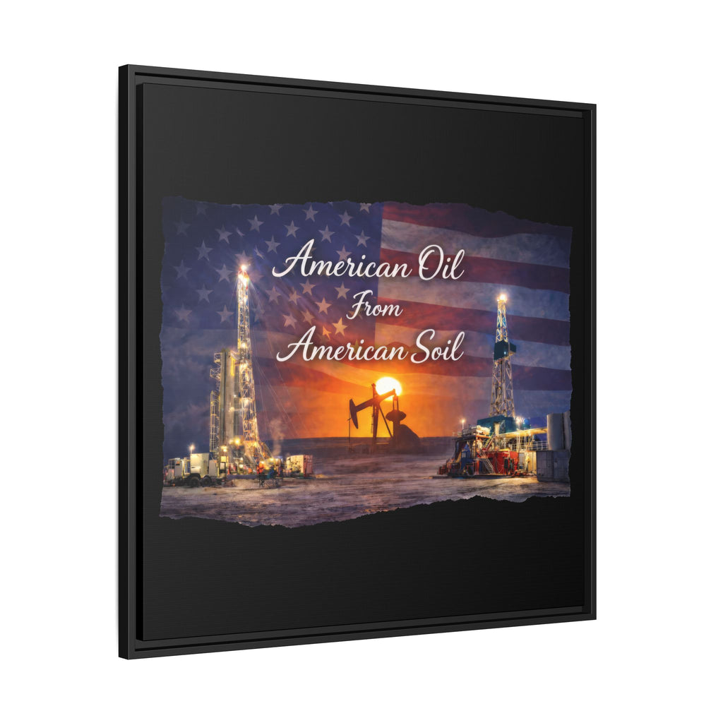 Flag Field - Framed Matte Canvas Wall Art