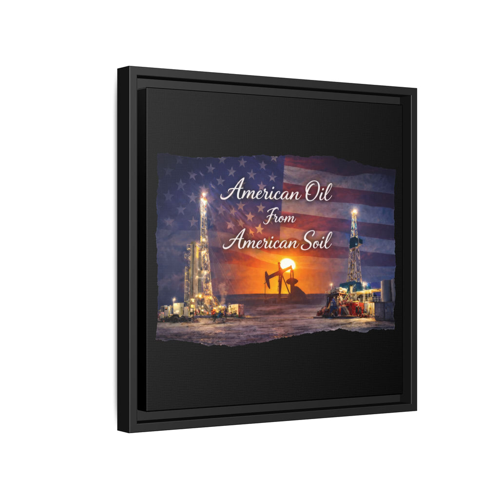 Flag Field - Framed Matte Canvas Wall Art
