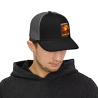American Oilfield Sunset Snapback Trucker Cap