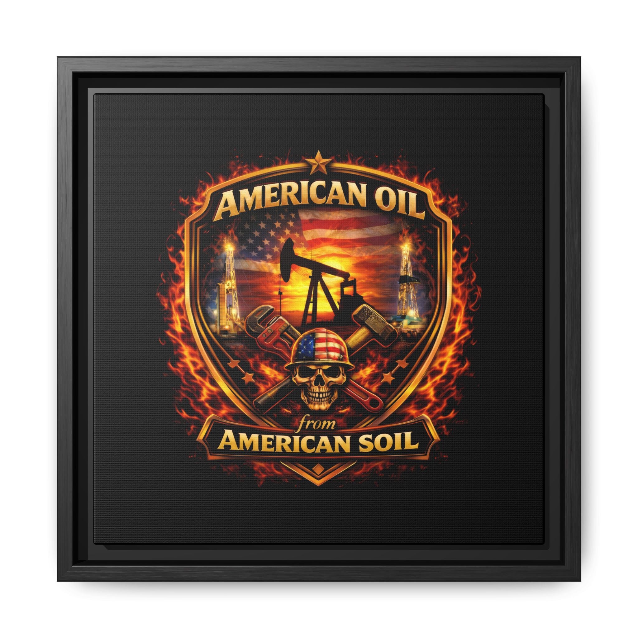 Shield - Framed Matte Canvas Wall Art