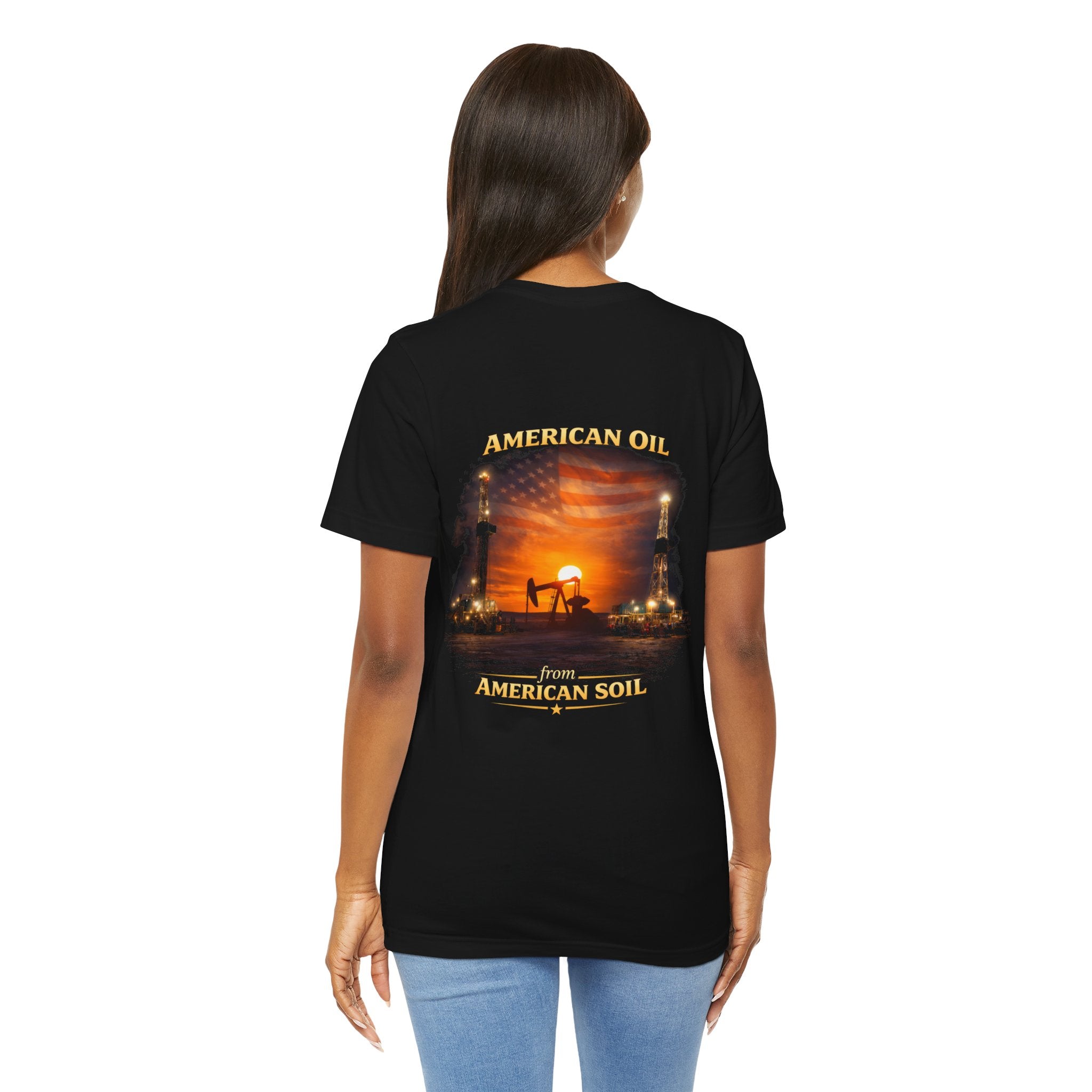 Oil Field T‑Shirt — "American Oil From American Soil" Graphic Tee