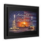 Flag Field - Framed Matte Canvas Wall Art