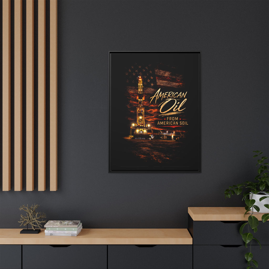 The Night Rig - Framed Matte Canvas Wall Art