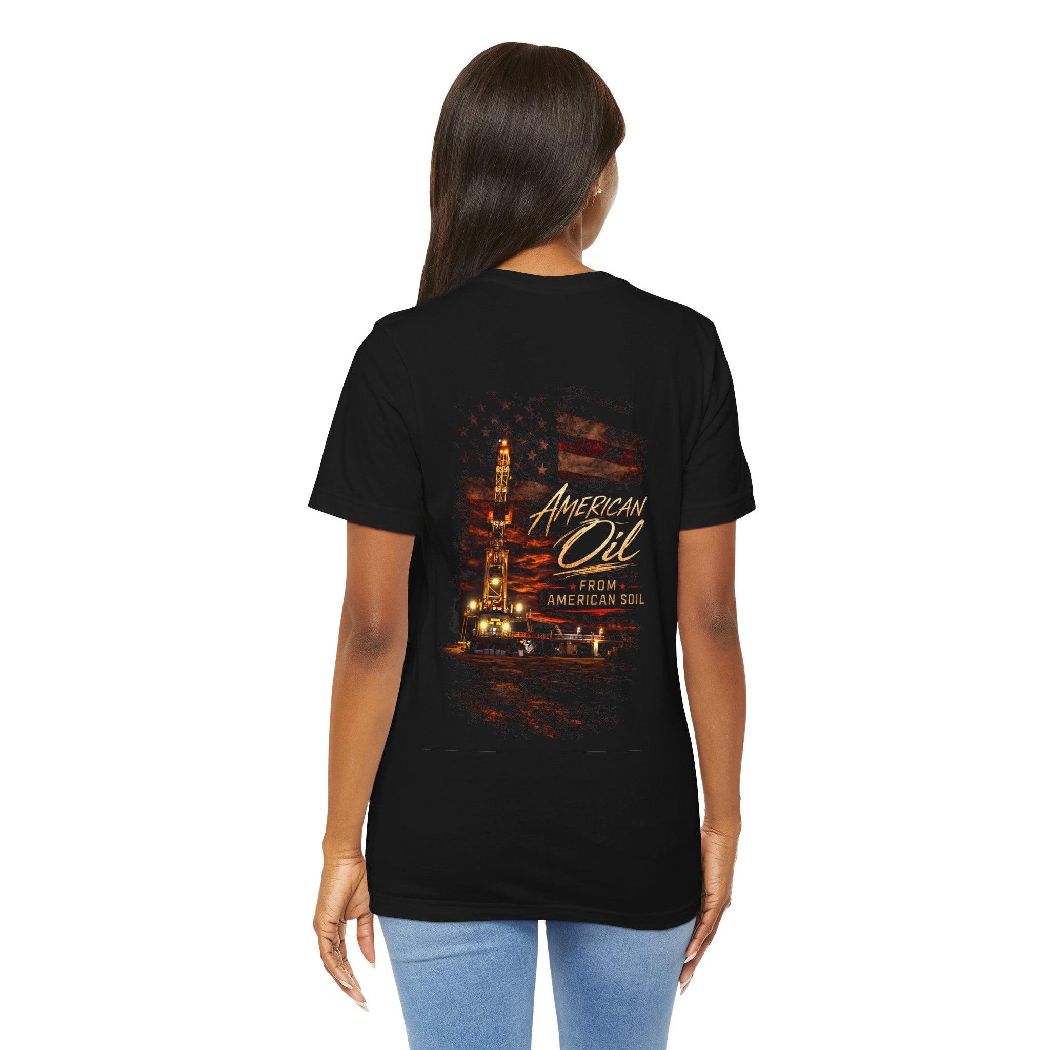 The Night Rig T‑Shirt — "American Oil From American Soil" Graphic Tee