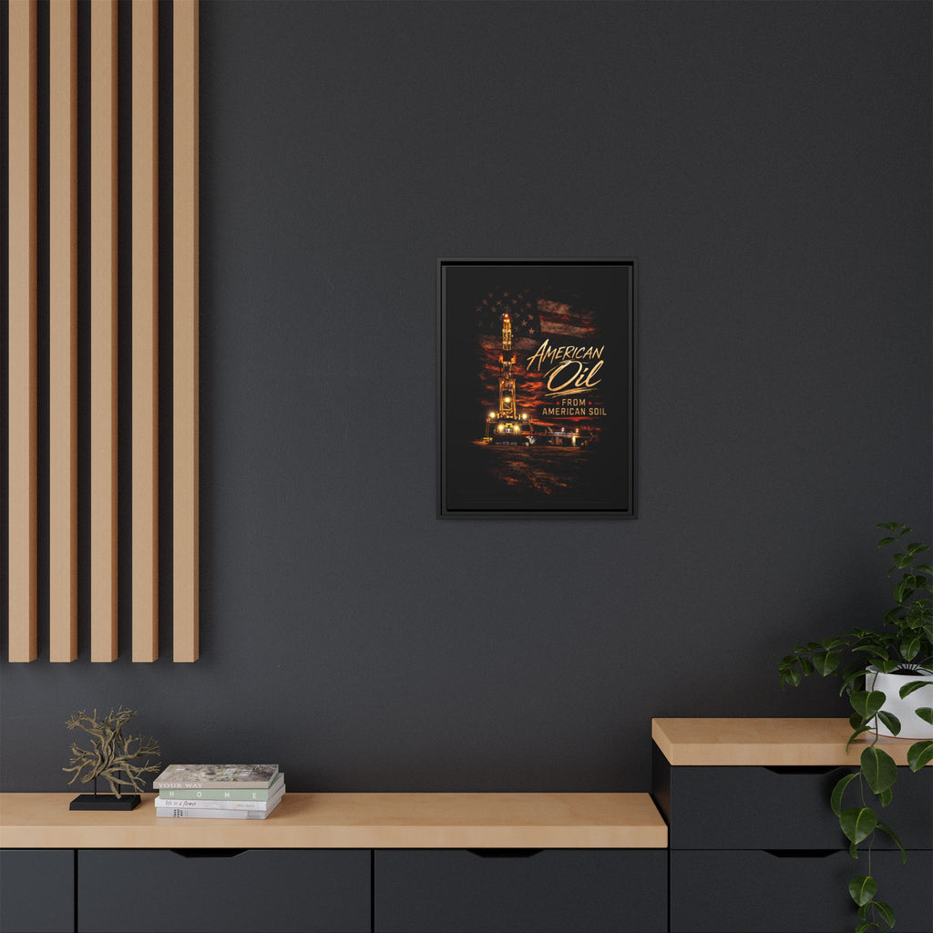 The Night Rig - Framed Matte Canvas Wall Art