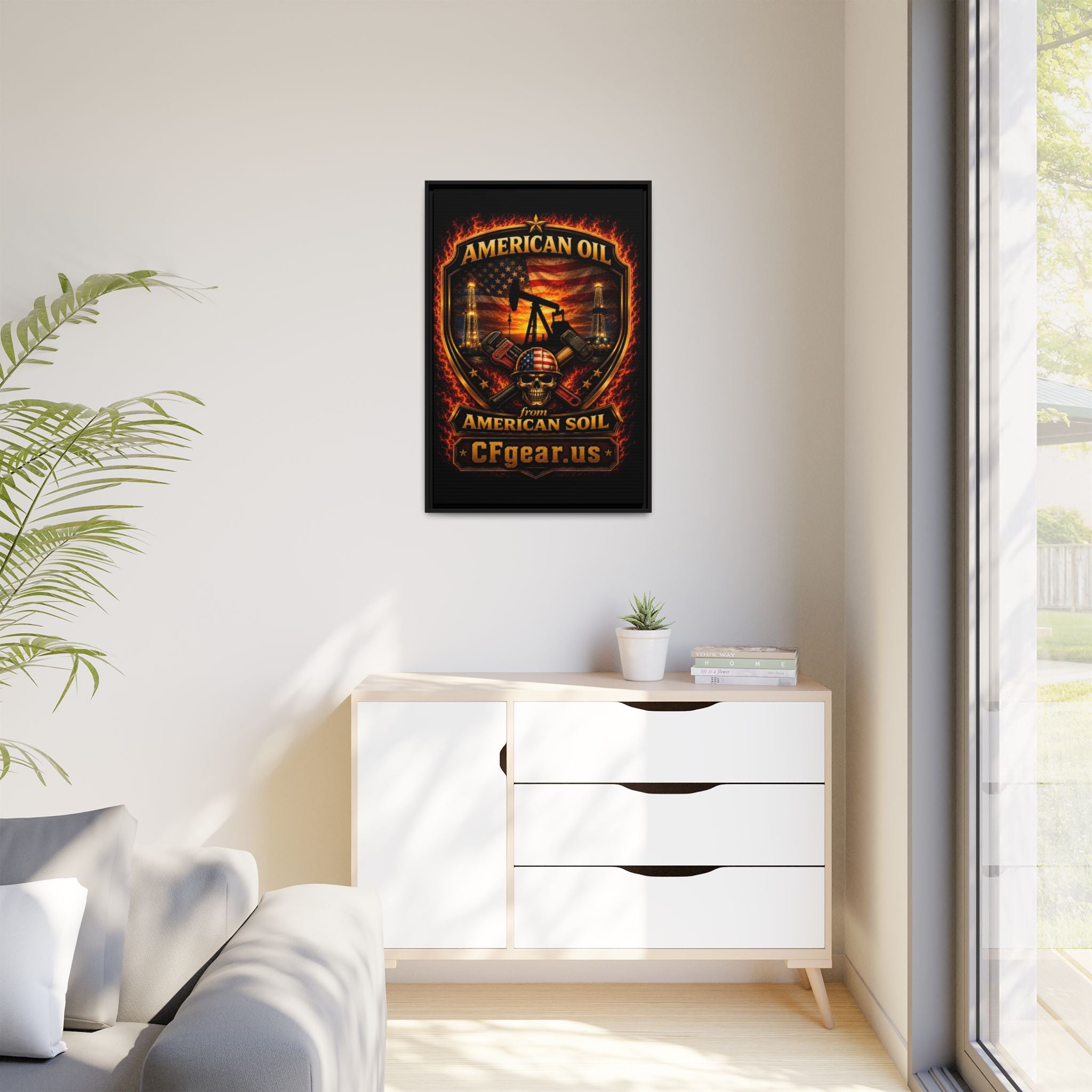 CFgear Crew Badge - Framed Matte Canvas Wall Art