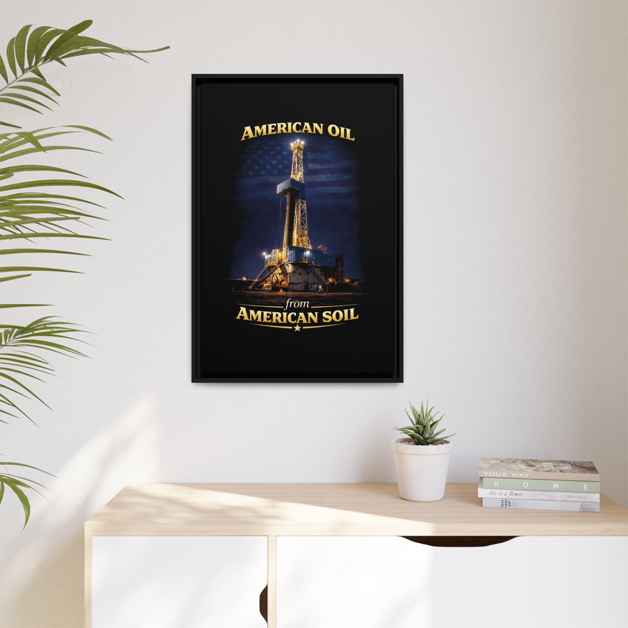 Derrick - Framed Matte Canvas Wall Art