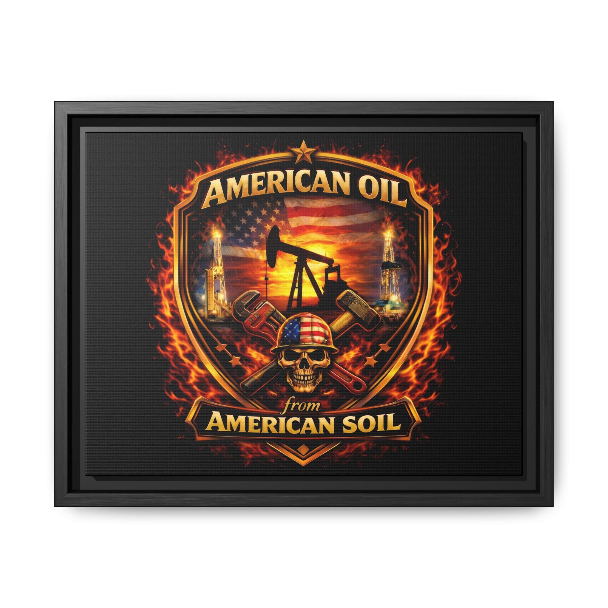 Shield - Framed Matte Canvas Wall Art