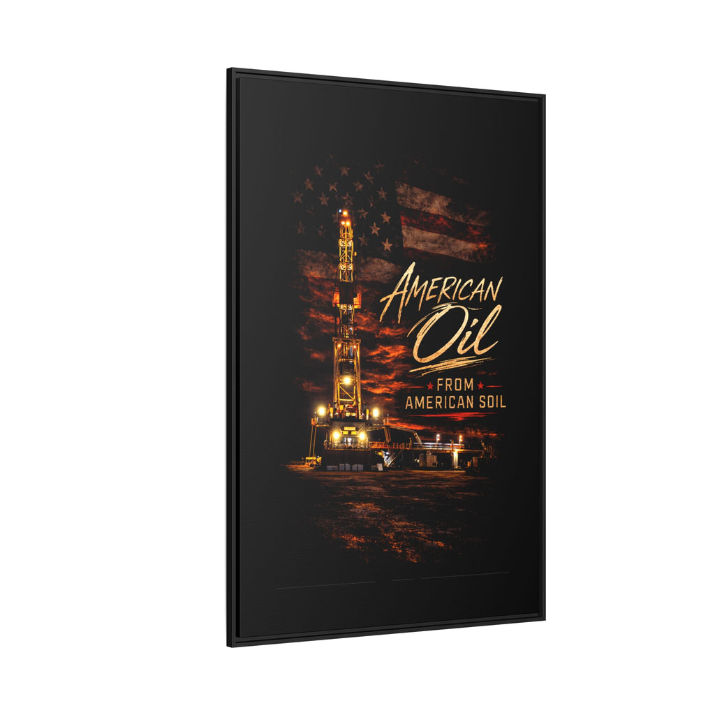 The Night Rig - Framed Matte Canvas Wall Art