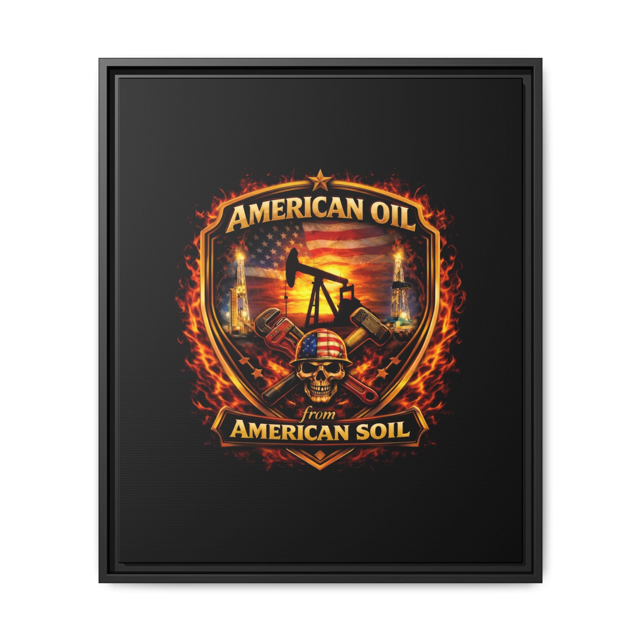 Shield - Framed Matte Canvas Wall Art