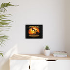 American Oil from American Soil - Framed Matte Canvas Wall Art