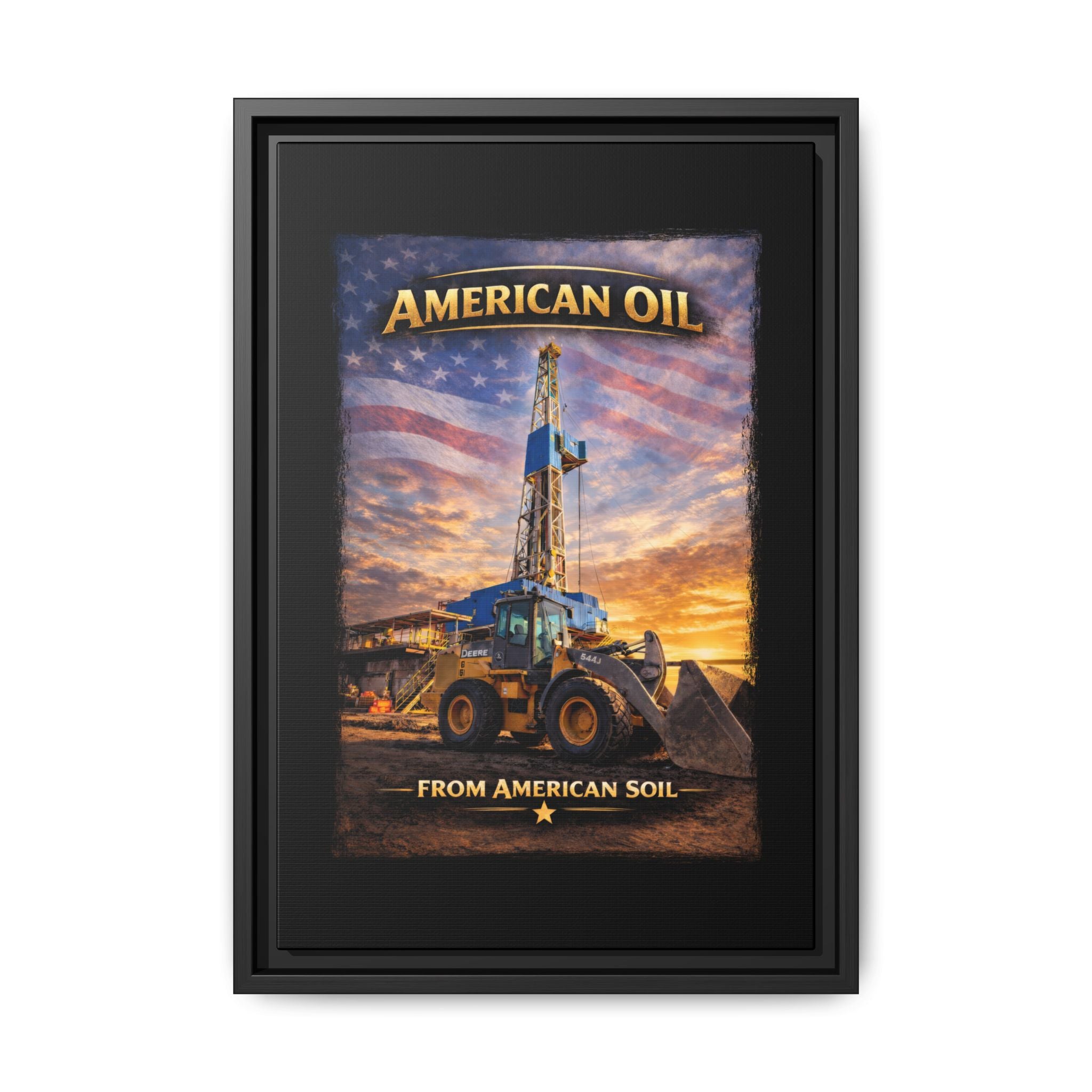 Front Loader - Framed Matte Canvas Wall Art