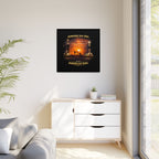 Oil Field - Framed Matte Canvas Wall Art