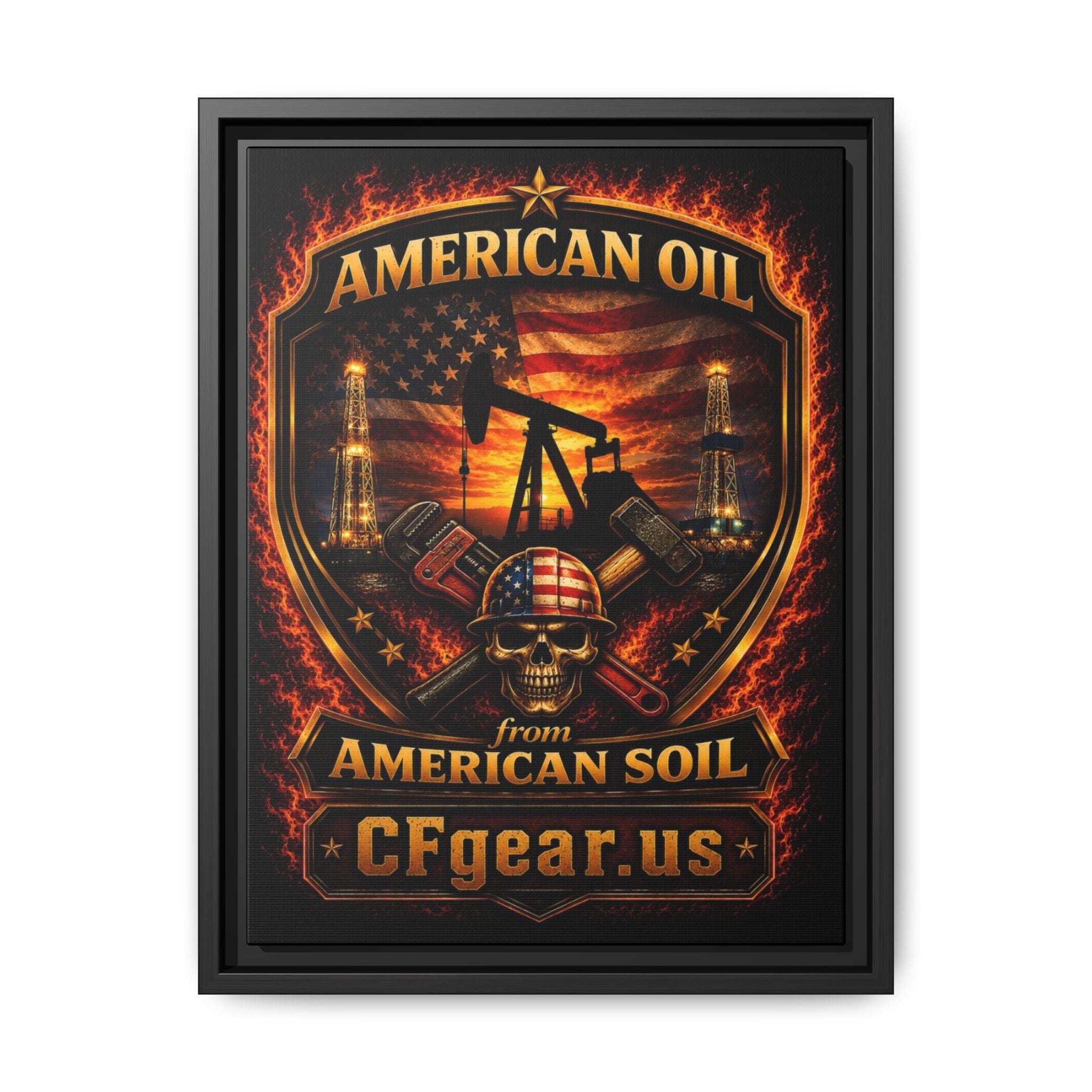 CFgear Crew Badge - Framed Matte Canvas Wall Art