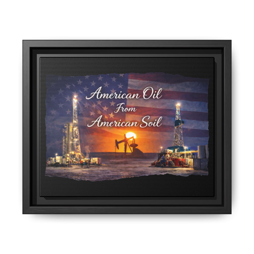 Flag Field - Framed Matte Canvas Wall Art