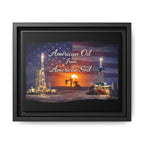 Flag Field - Framed Matte Canvas Wall Art