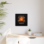 Oil Field - Framed Matte Canvas Wall Art