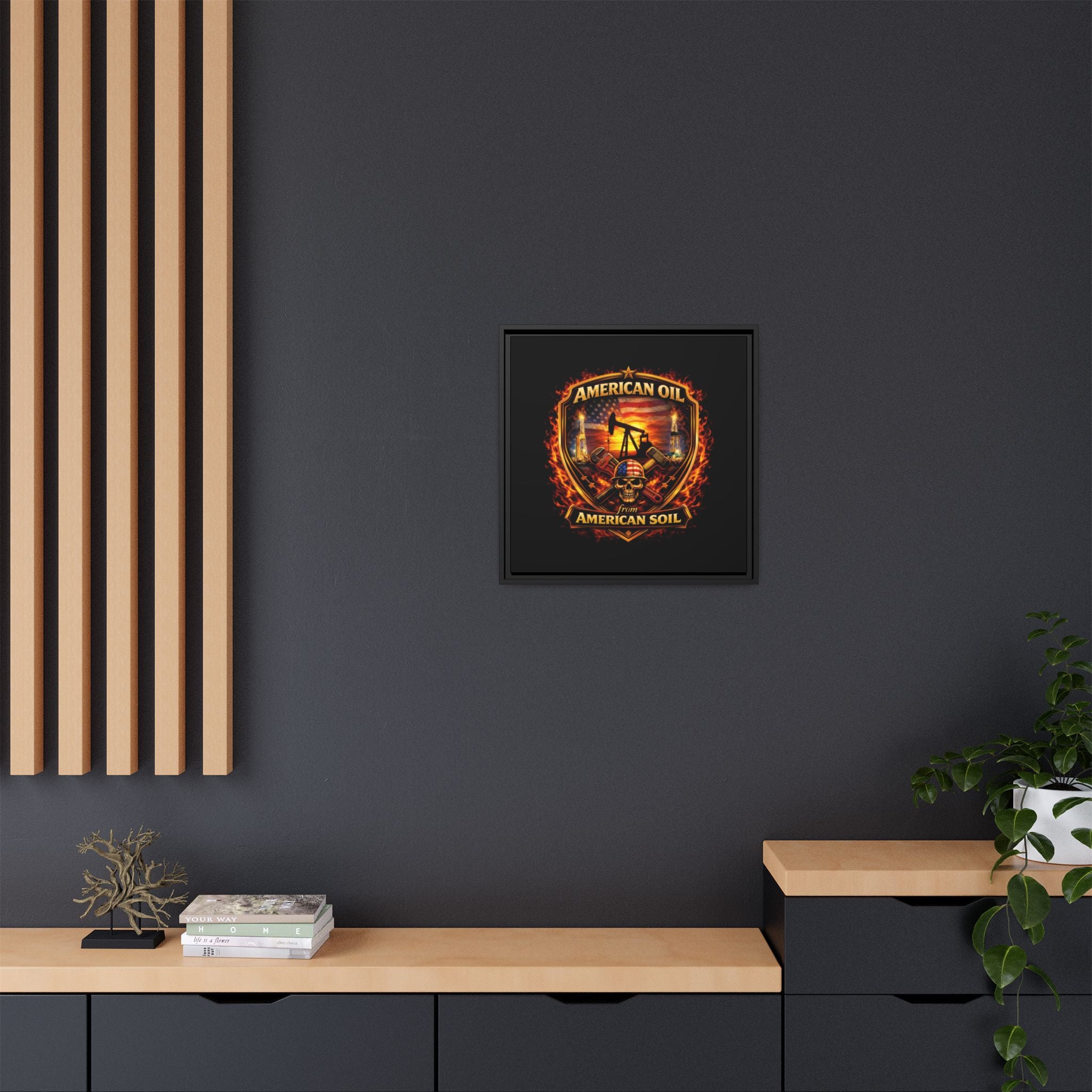 Shield - Framed Matte Canvas Wall Art