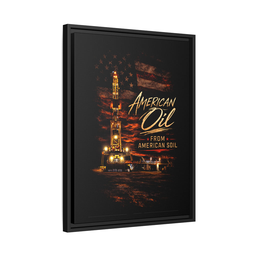 The Night Rig - Framed Matte Canvas Wall Art