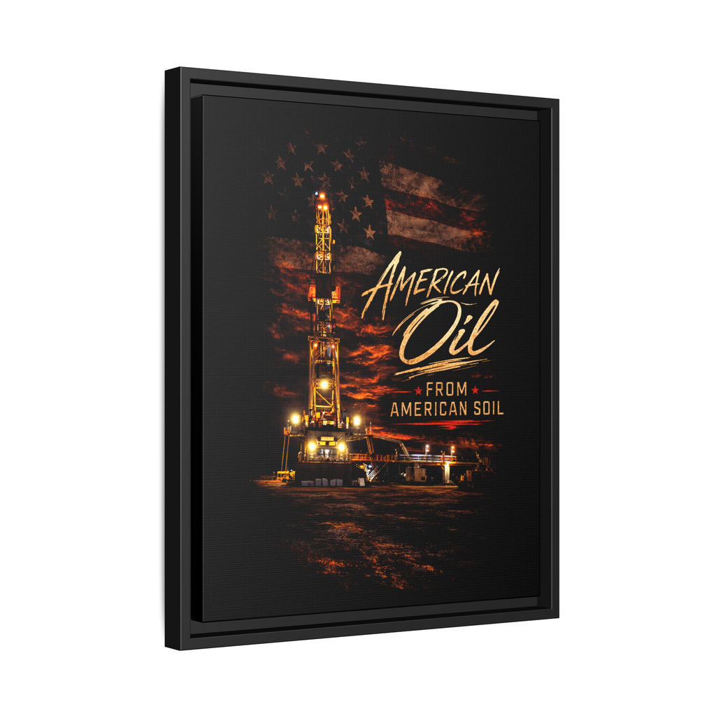 The Night Rig - Framed Matte Canvas Wall Art