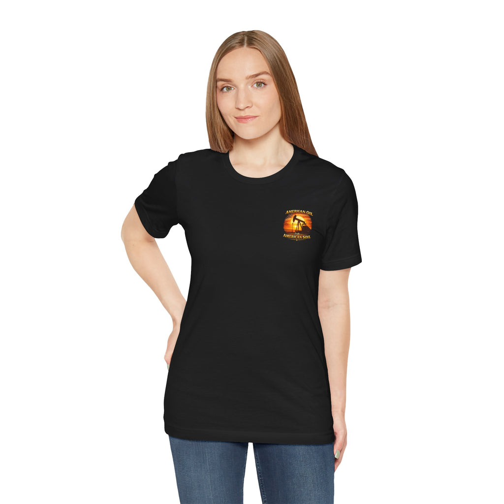 Ice Rig T‑Shirt — "American Oil From American Soil" Graphic Tee