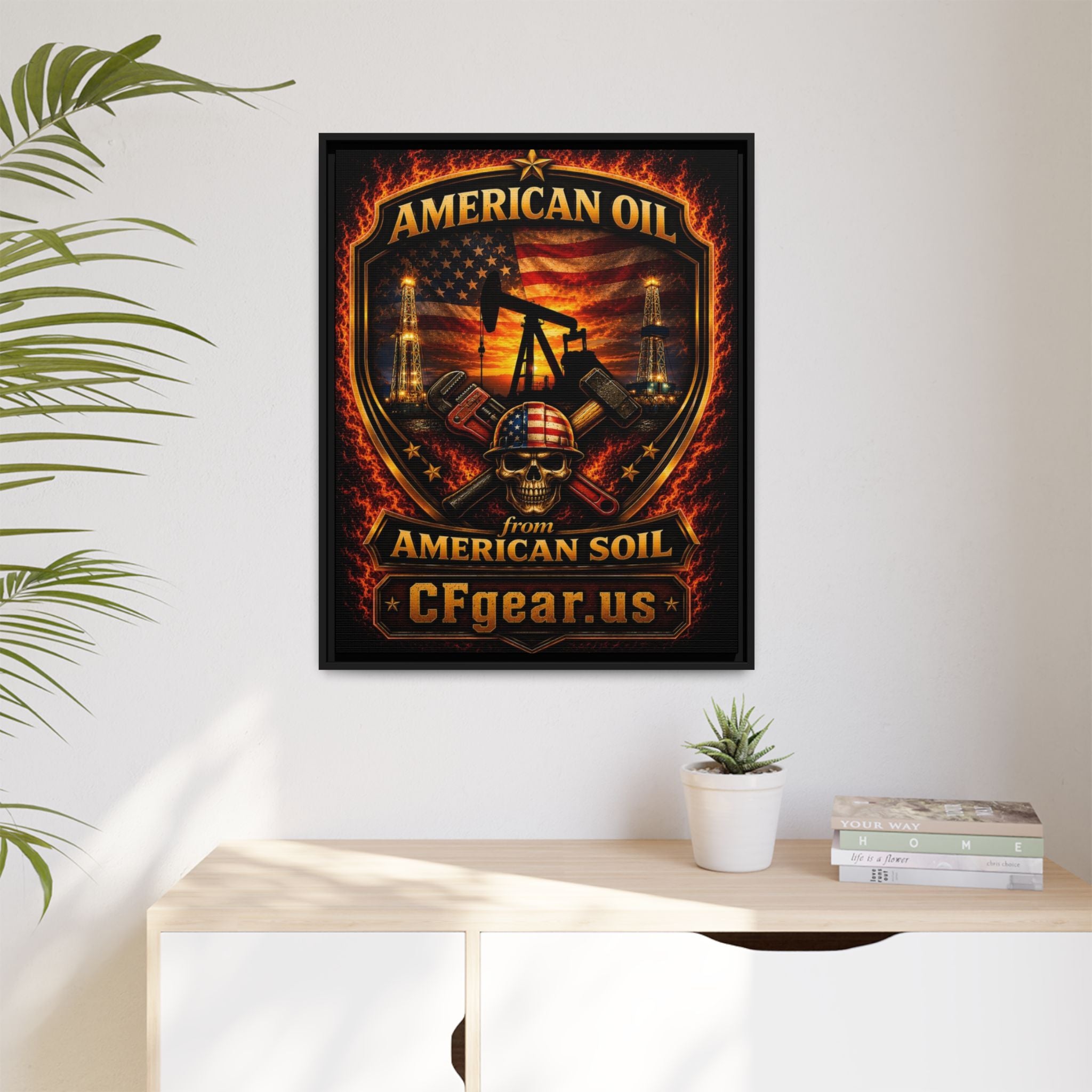 CFgear Crew Badge - Framed Matte Canvas Wall Art
