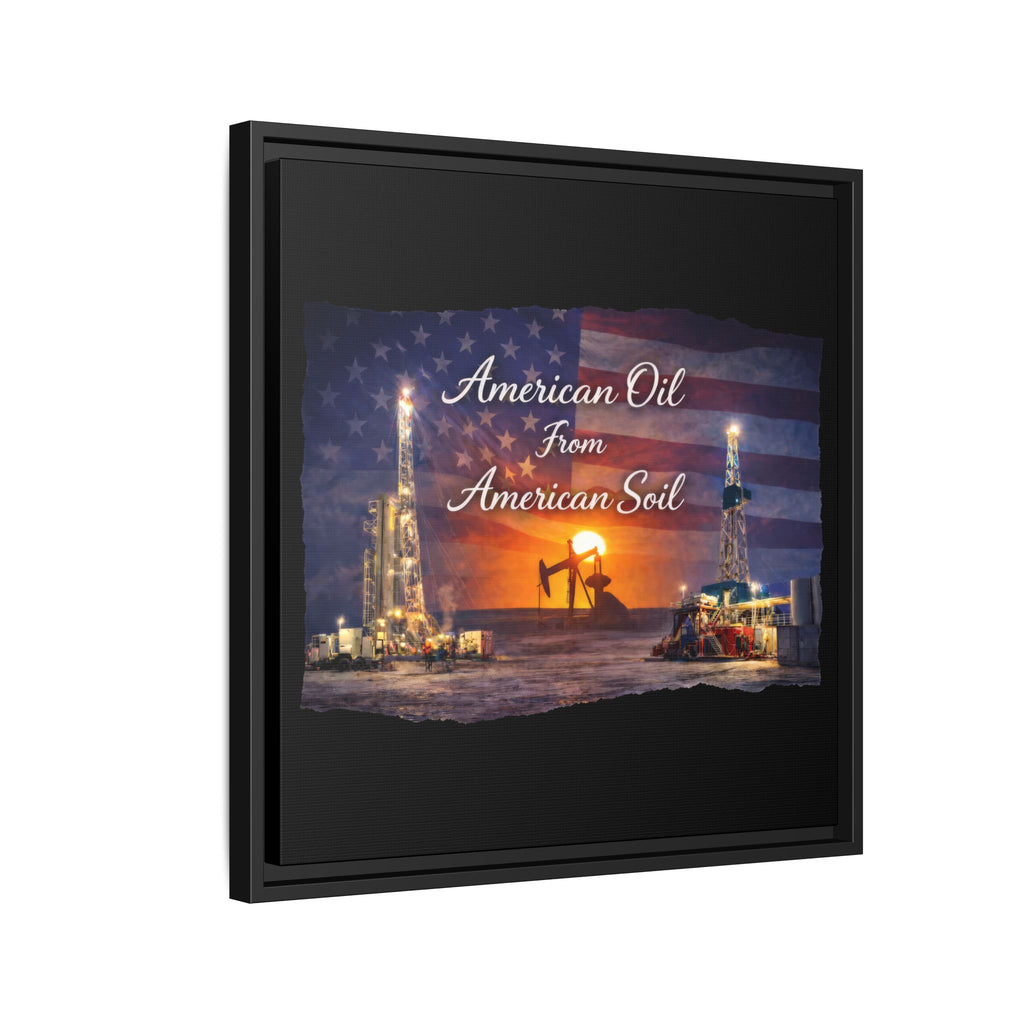 Flag Field - Framed Matte Canvas Wall Art