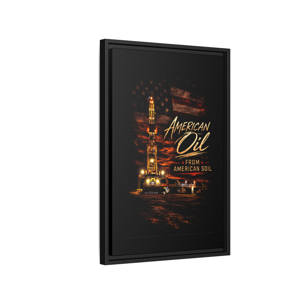 The Night Rig - Framed Matte Canvas Wall Art