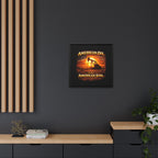 Pump Jack - Framed Matte Canvas Wall Art