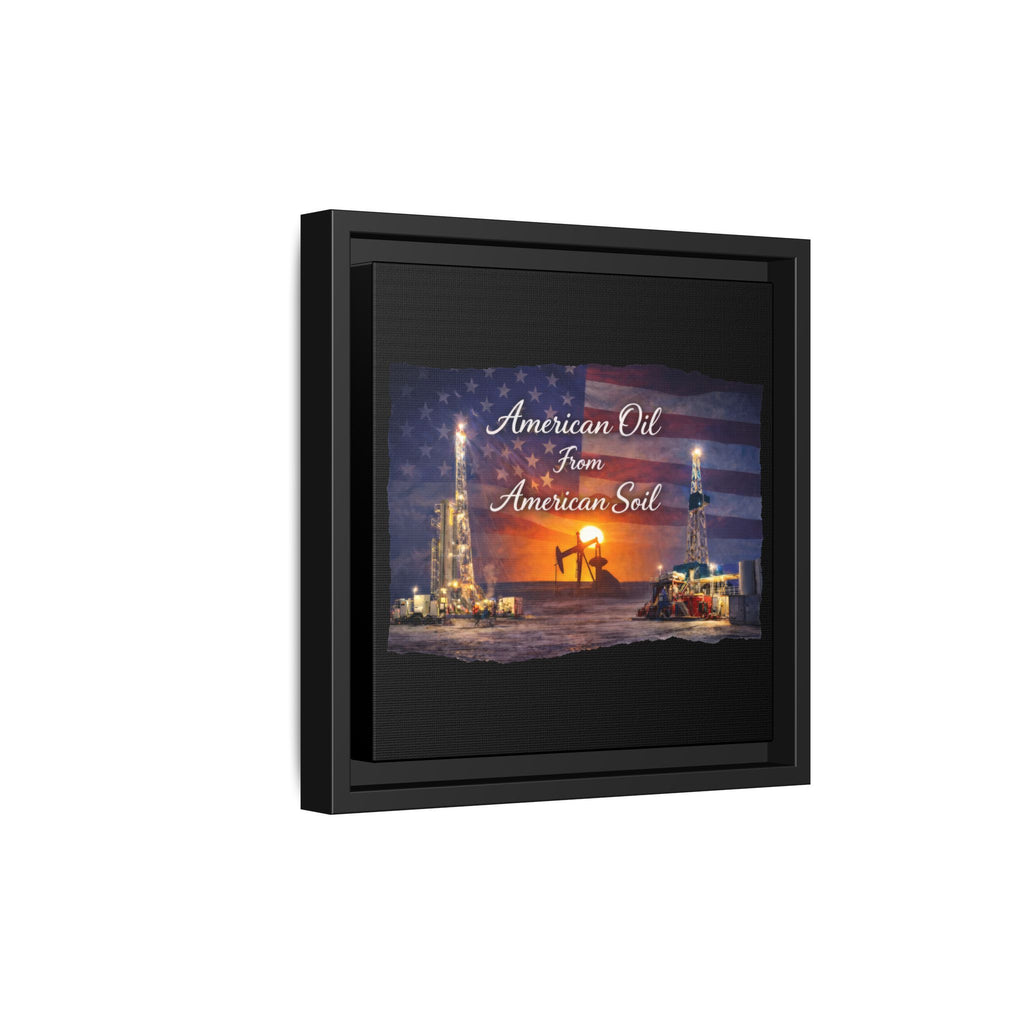 Flag Field - Framed Matte Canvas Wall Art