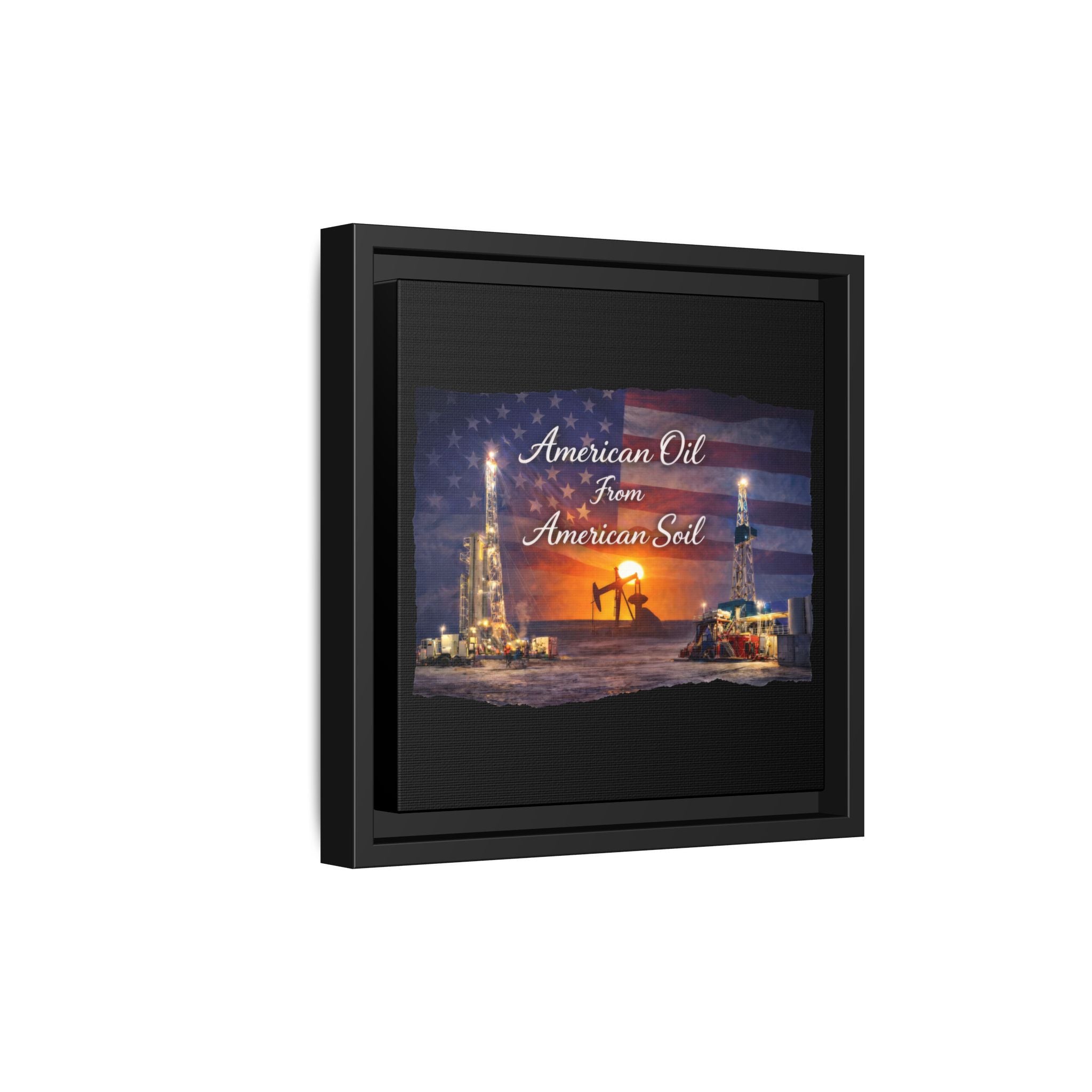 Flag Field - Framed Matte Canvas Wall Art