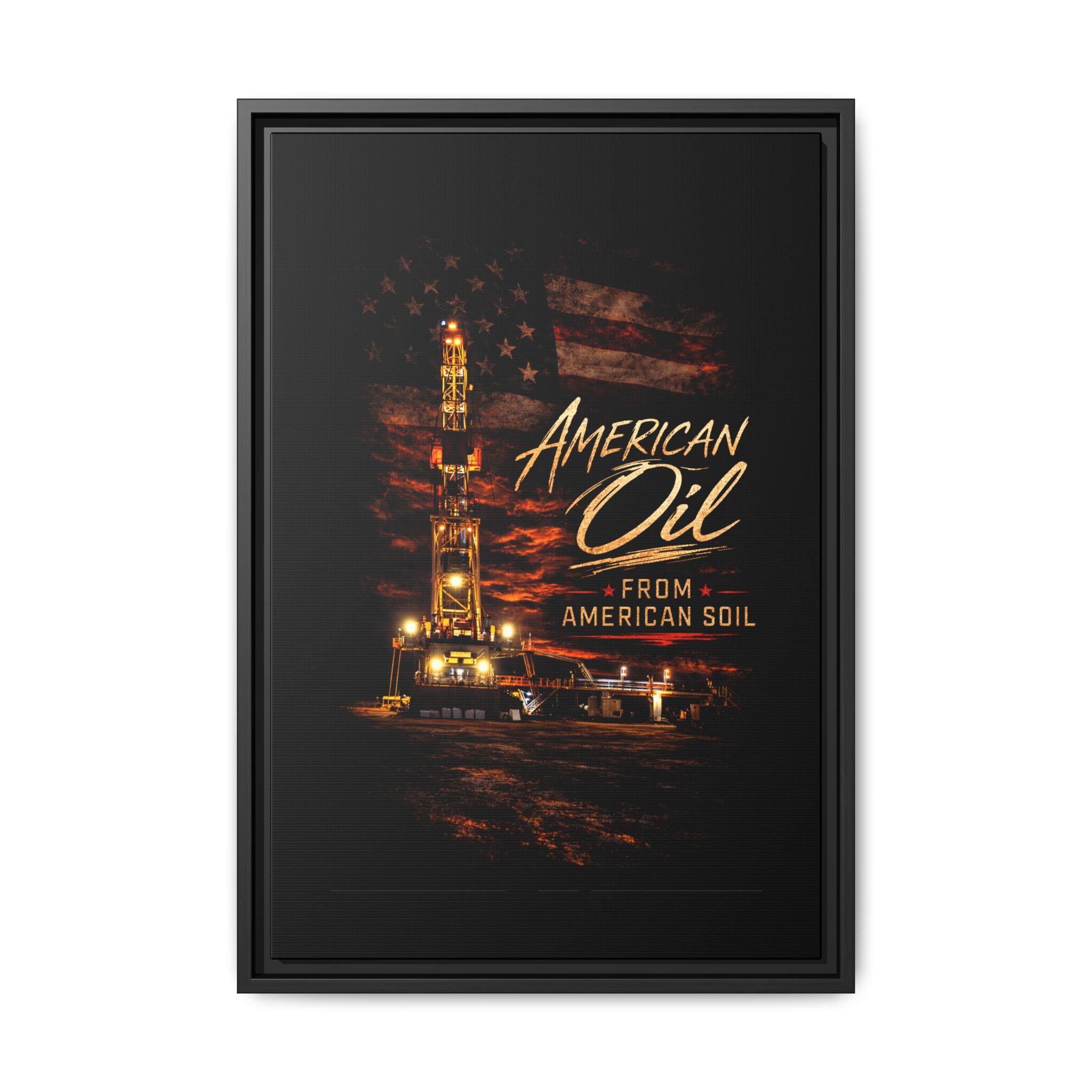 The Night Rig - Framed Matte Canvas Wall Art